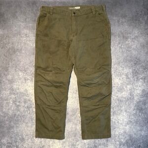 Carhartt Relaxed Fit Double Front Work Pants Mens 40x30 Olive Green Canvas